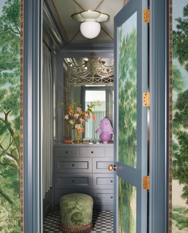 Wallpaper forest green