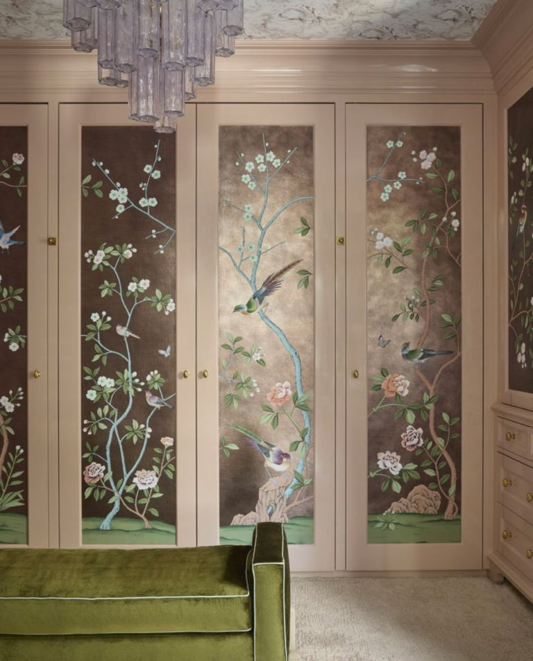 Wallpaper birds green