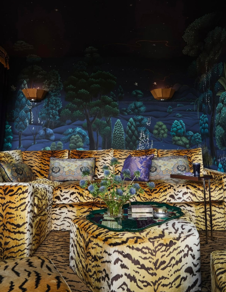 Wallpaper tiger stripes forest